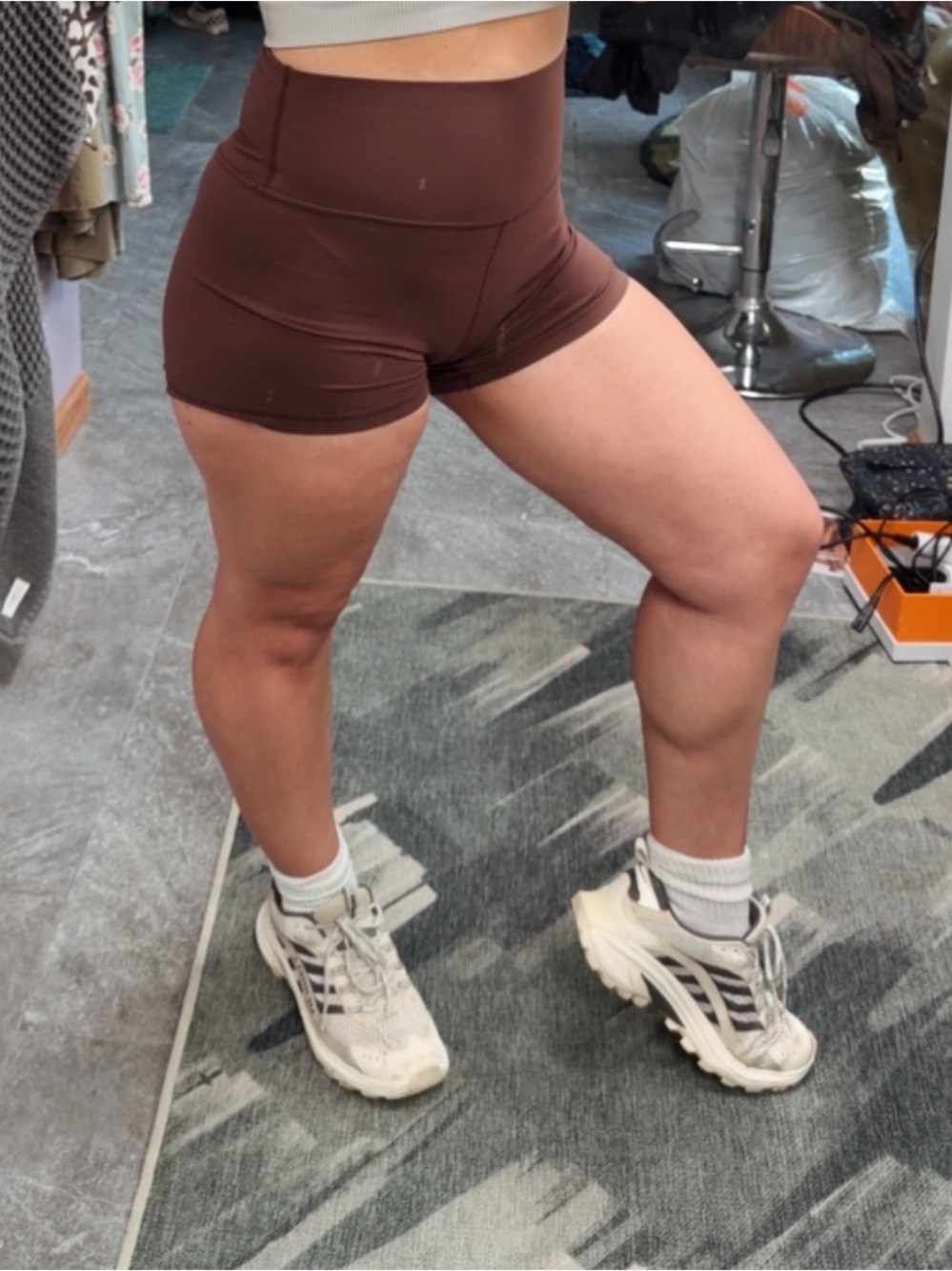 Merrell Beige and Black Women's Athletic Trail Shoes - Picture 9 of 10